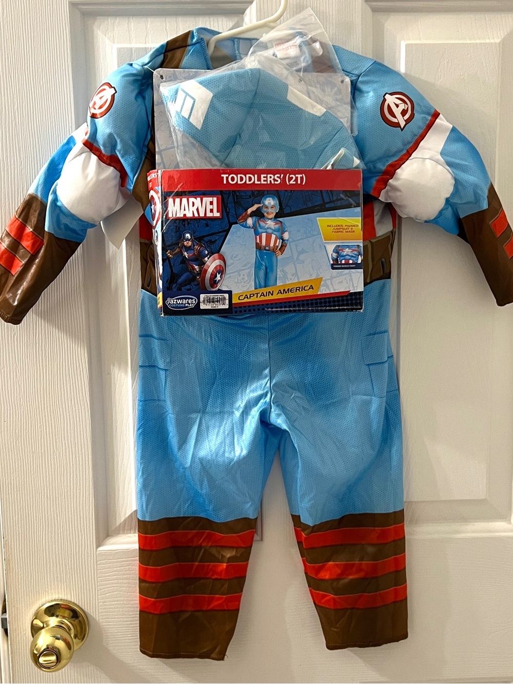Marvel Captain America Toddlers Halloween Costume Size 2T New w/tag
